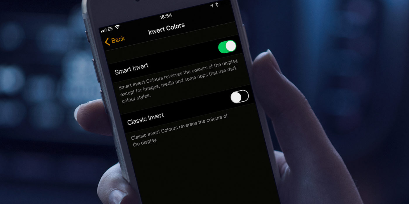 Screen options: change the screen coloration | iOS 11 Guide - TapSmart