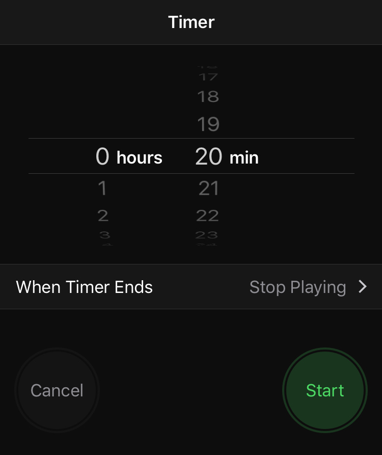 Guide how to set a sleep timer to automatically turn your music off