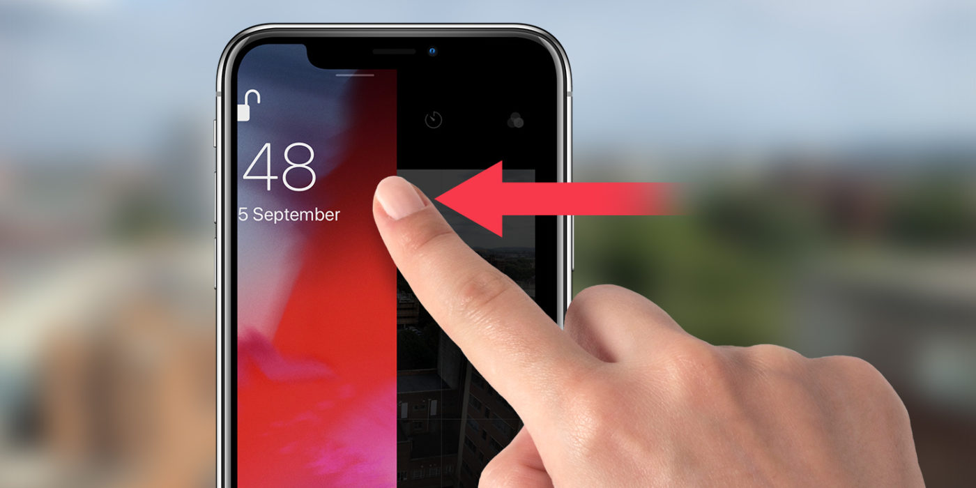Camera shortcut open the camera from the Lock Screen iOS 13 Guide