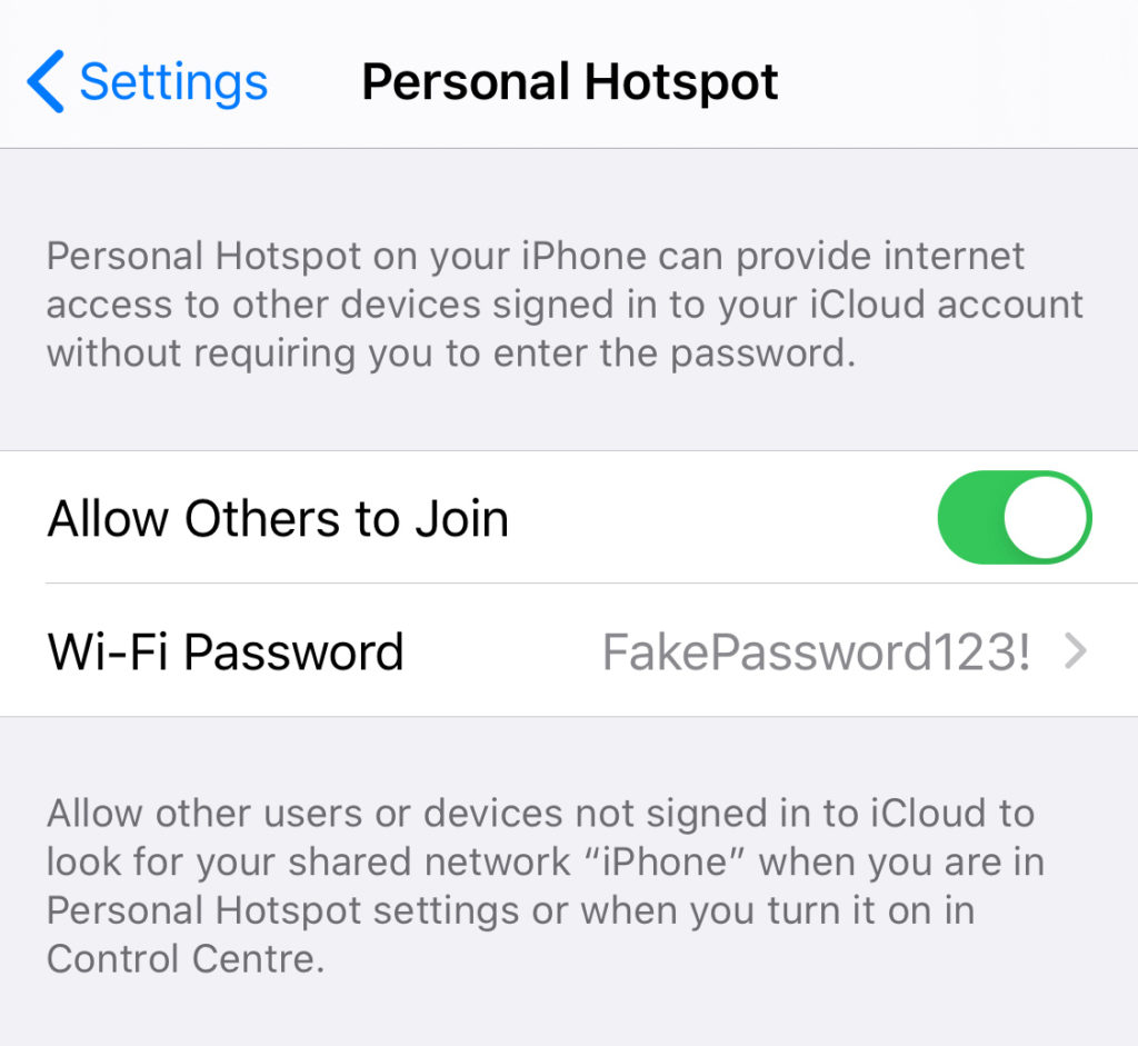 Personal Hotspot – share your mobile data with another device - TapSmart
