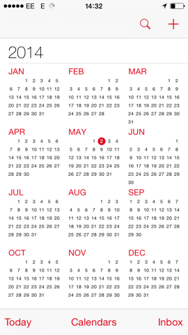 Calendar app