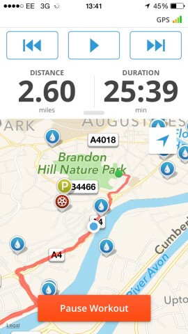 You can track your distance, pace, location, duration and calories burned as you run