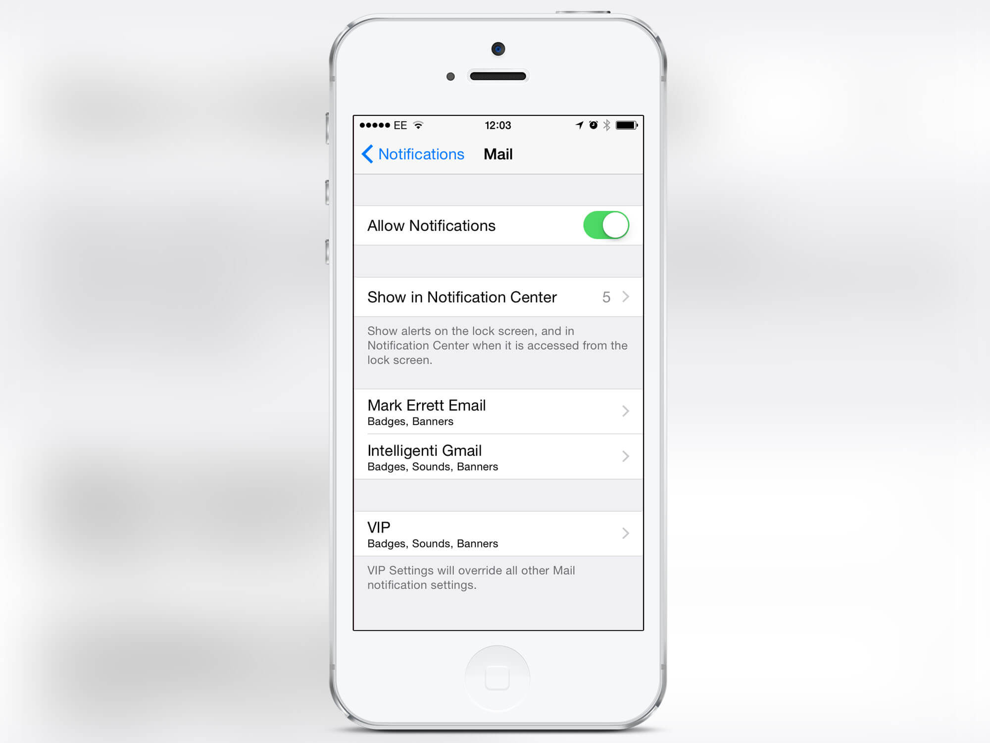 how to view multiple email accounts on iphone