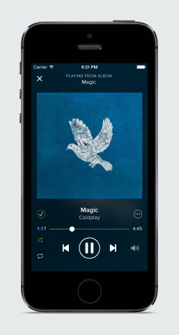 The Spotify app was recently updated with a whole new look