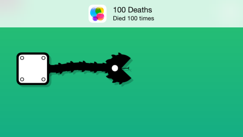 Apparently dying 100 times is an achievement...