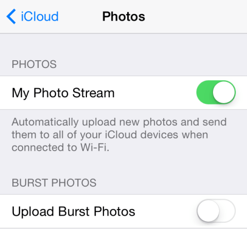 Photo Stream might be convenient, but it's likely eating into your cellular data quota. 