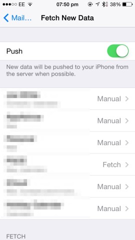 Disabling push on your iPhone can save a lot of cellular data. 