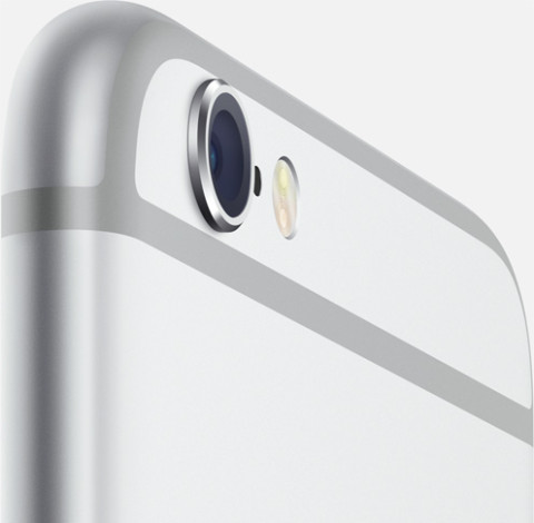 The camera protrudes from the body of the iPhone 6
