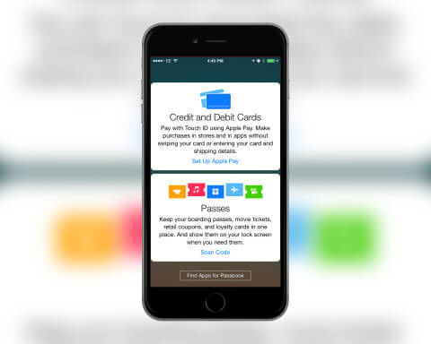 Add your credit card within the Passbook app