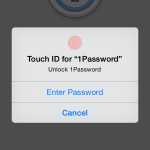 1Password is now compatible with Touch ID.