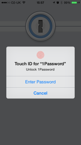1Password is now compatible with Touch ID.