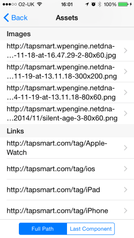 The extension enables you to access images and links.