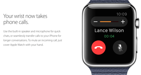 Take phone calls on the Apple Watch