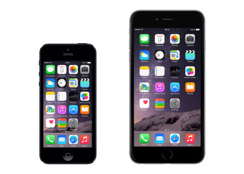 The iPhone 6 Plus is not a small phone by any stretch of the imagination. Here it is compared to the 5s.