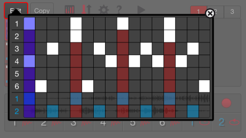 Turn samples into rhythms by tapping out notes