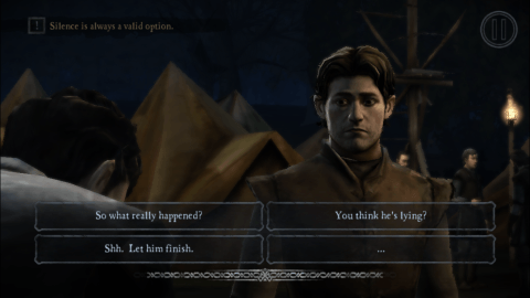In Game of Thrones, you'll be able to shape the app's narrative by choosing what characters say and do. 