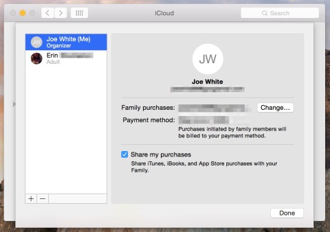 You can configure Family Sharing from a Mac computer, too.