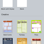 You can use a built-in template or start with a blank canvas instead.