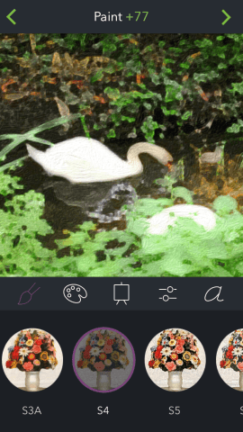 Brushstroke does a pretty good impression of oil paints on your iPhone.