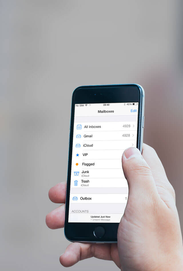 how to fix mail app on iphone