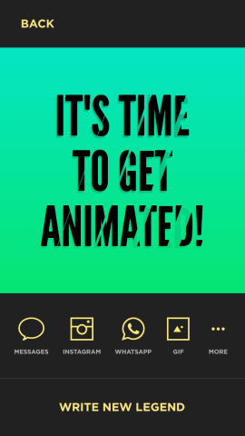 You can share your animation in various ways