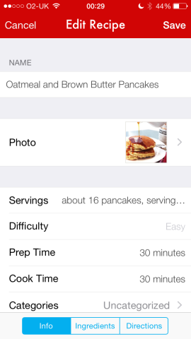 Once they’re inside Paprika, recipe details can be edited.