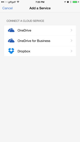 Dropbox and OneDrive