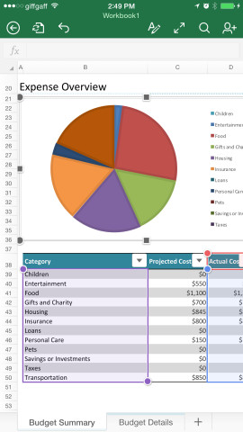 File in Microsoft Office for iPhone