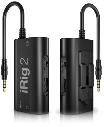 The iRig 2 now how an extra 1/4 jack output to plug straight into an amp