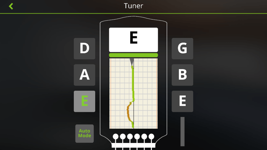 The built-in tuner is one of the best we’ve seen on iOS.