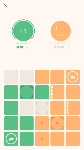 The game soon advances and your tiles will be face-to-face with your opponent's. 