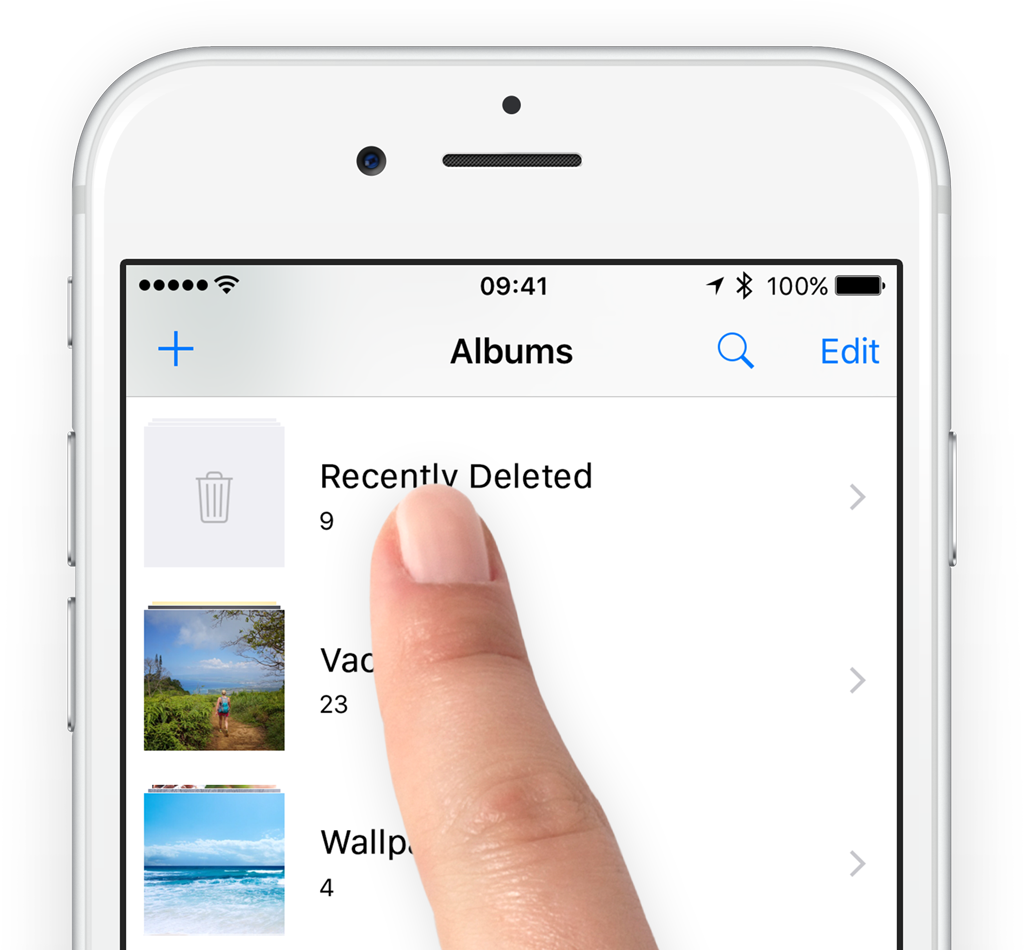Guide How to delete and restore photos on the iPhone iOS 9 TapSmart