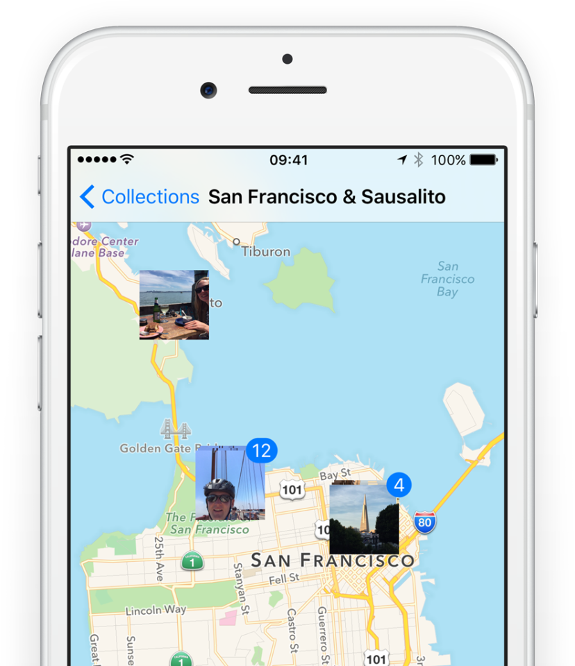 Guide organize photos by where they were taken iOS 9 TapSmart
