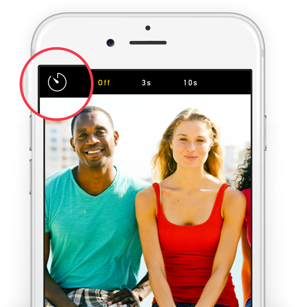 how to take timer picture on iphone 13