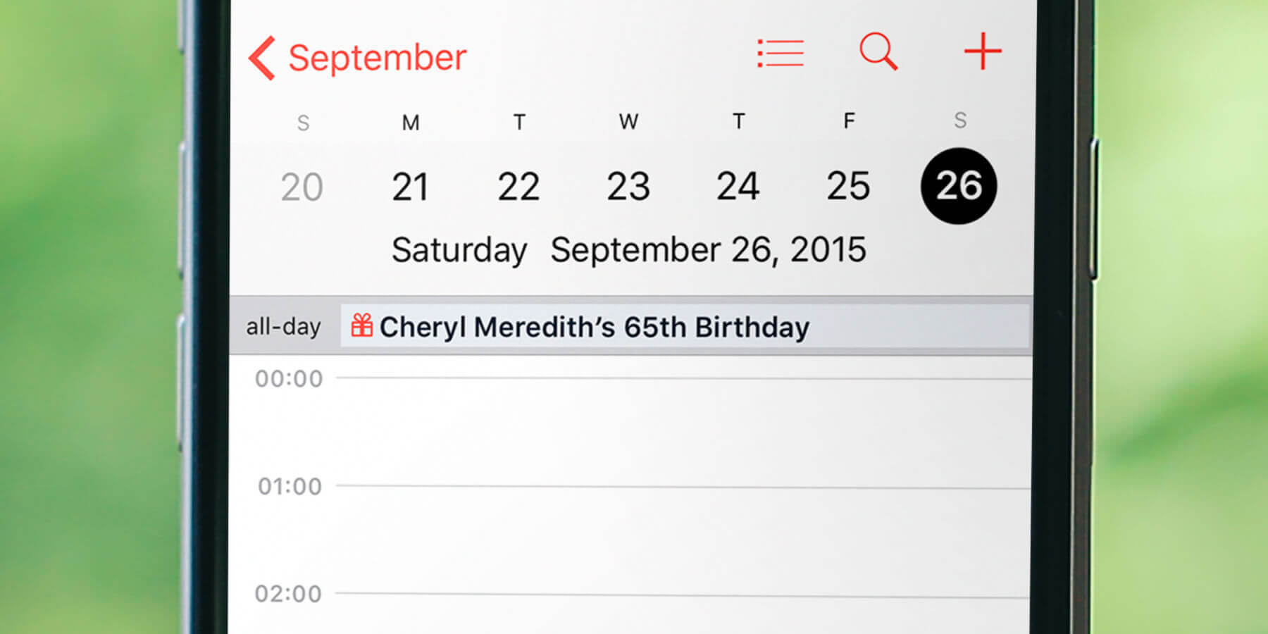 Guide show your friends' birthdays in Calendar on iPhone iOS 9