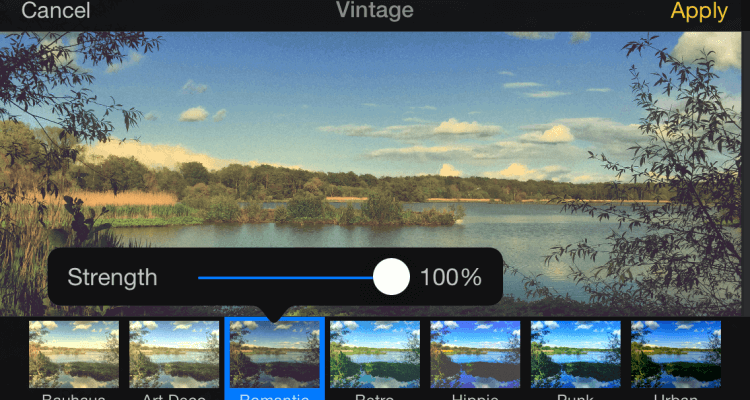 Pixelmator’s filters are powerful and adjustable.