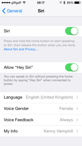 Activate 'Hey Siri' in the Settings app.