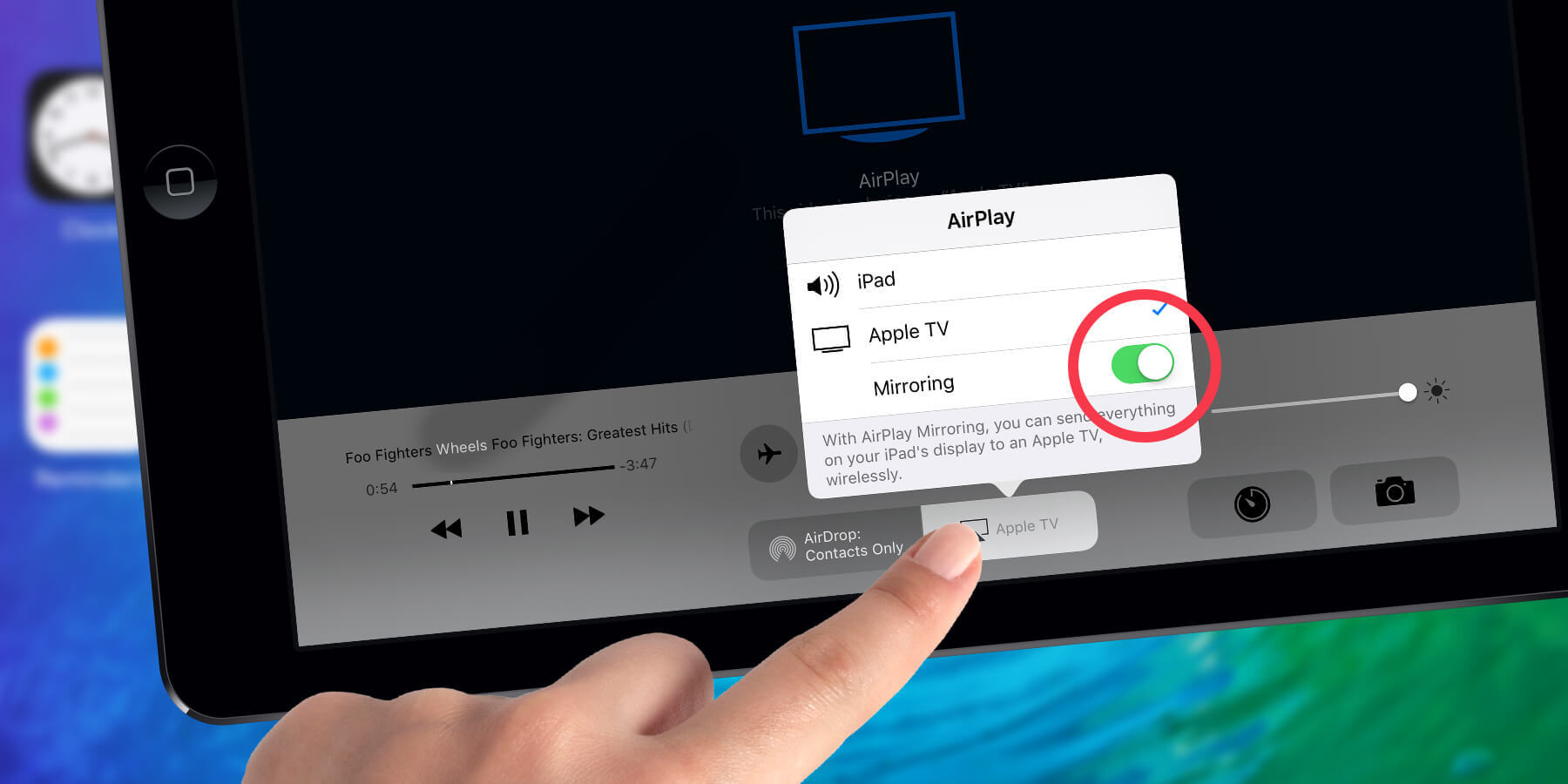 Ios 9 Using Airplay To Mirror An Ipad, Can You Screen Mirror On Apple Tv 2