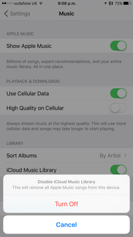 Switching iCloud Music Library off might be the best decision prospective users could make. 