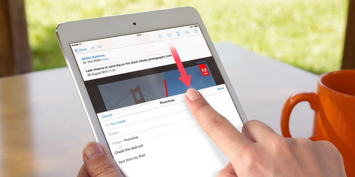 how to edit mail on ipad