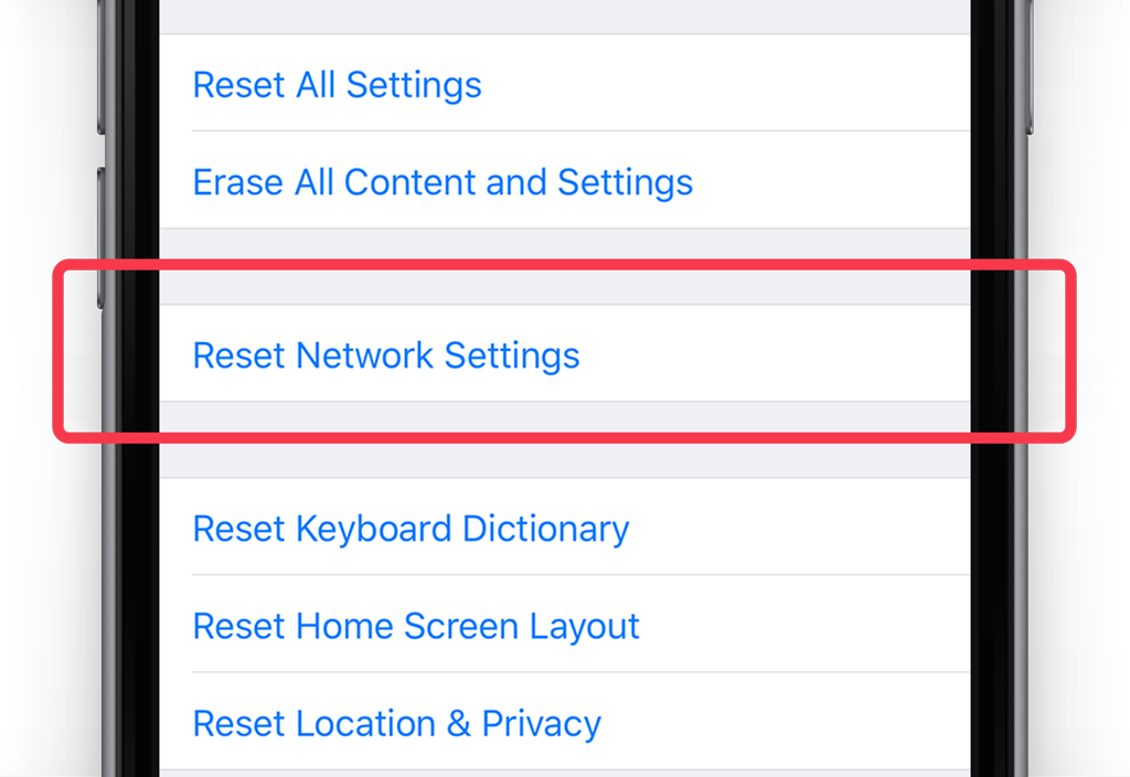 Try resetting network settings if you are having network issues