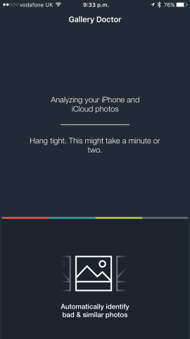 Gallery Doctor will perform an initial scan of your Photos app before proceeding. This should take a few minutes, depending on the size of your library. 