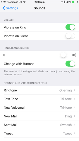 Here in the iOS Settings app, you'll need to choose your alert type before creating a custom vibration pattern for that particular alert. 