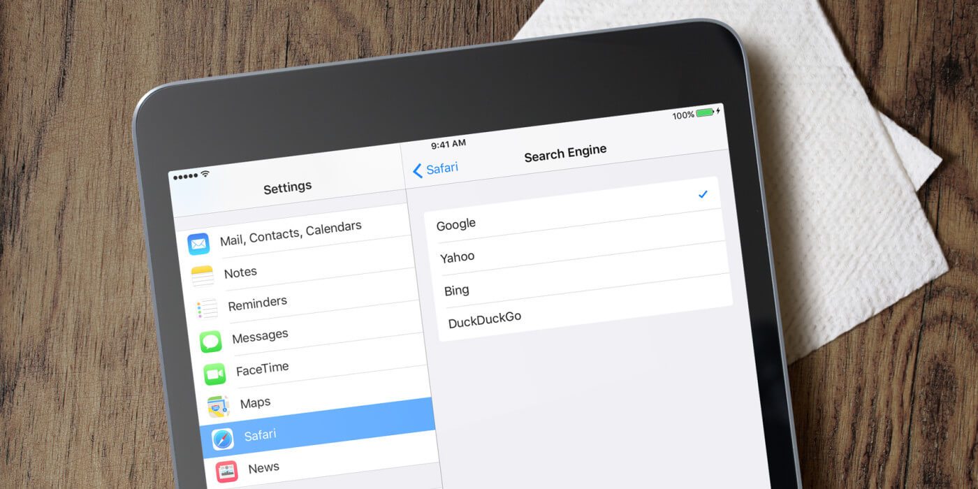 Ios 9 how to select safari s default search engine on ipad tapsmart