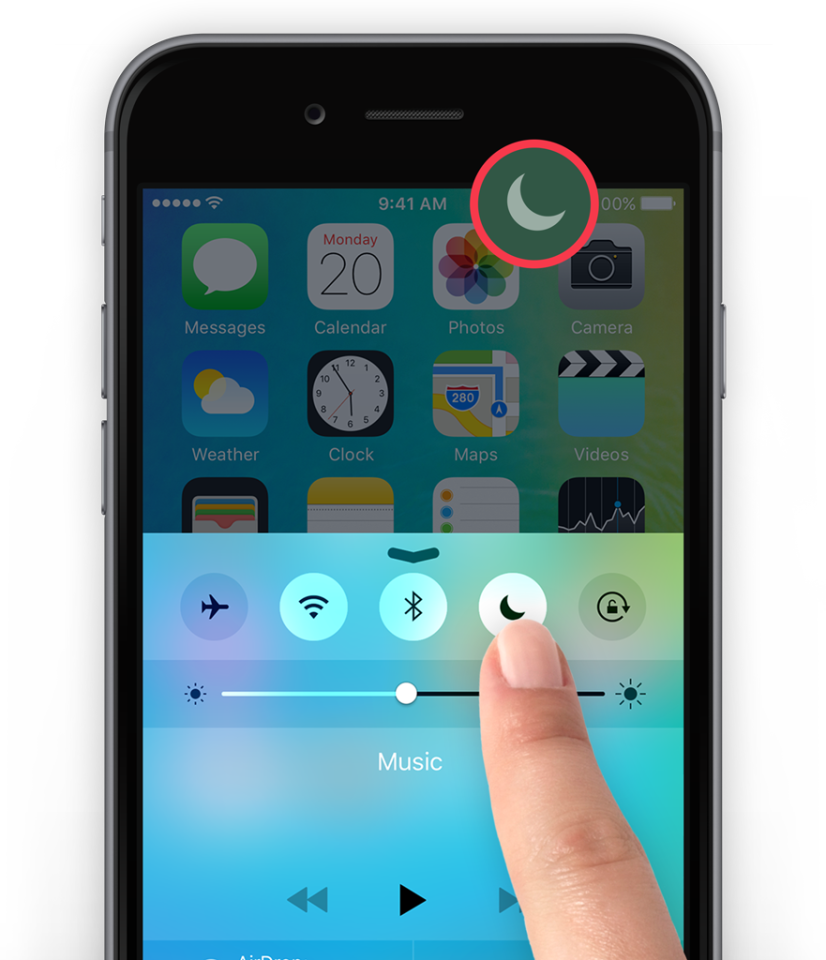 Guide how to use Do Not Disturb mode iOS 9 TapSmart
