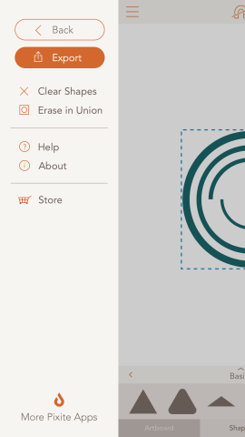 Finally, your Assembly projects can be saved to the app's library or exported in a variety of formats.