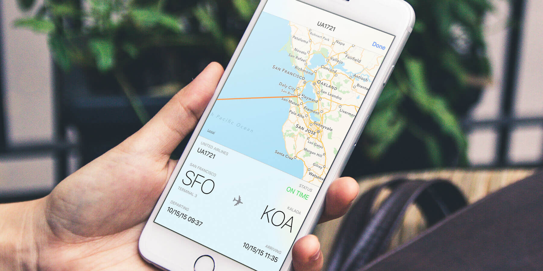 Guide use your iPhone to quickly track flights iOS 9 TapSmart