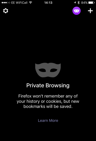 There's a familiar private browsing mode