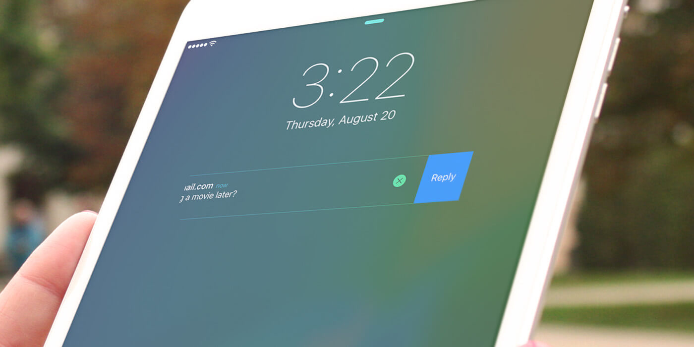 iOS 9: Quick reply straight from notifications on iPad - TapSmart