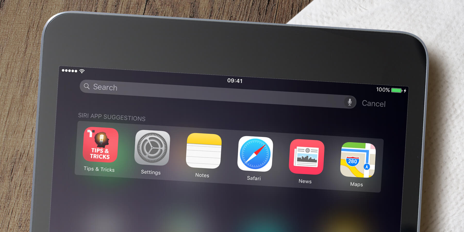 iOS 9: Siri's proactive suggestions in Spotlight on iPad ...